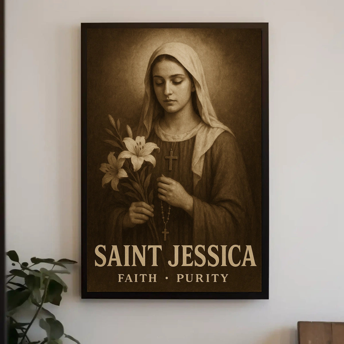 Saint Jessica Faith And Purity Poster