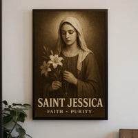 Saint Jessica Faith And Purity Poster