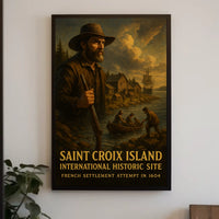 Saint Croix Island French Settlement Poster