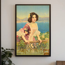 Lago Di Como Vintage Elegance Vintage Poster