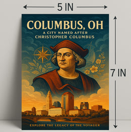 Columbus OH Tribute Poster Wall Art Print PosterGoat