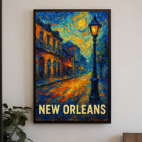 New Orleans Nightscape Poster