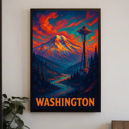 Washington State Scenic Poster