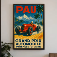 Grand Prix Automobile Pyrenees Poster