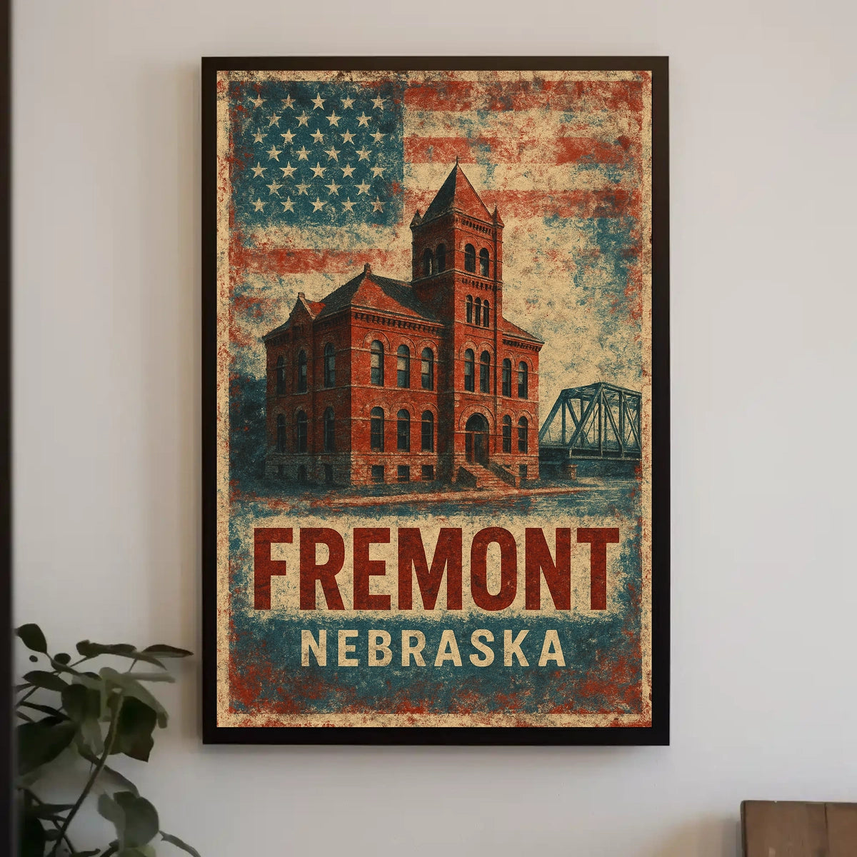Fremont Heritage Vintage Patriotic Poster
