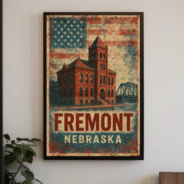 Fremont Heritage Vintage Patriotic Poster