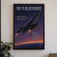 SR-71 Blackbird The Speed Icon Poster