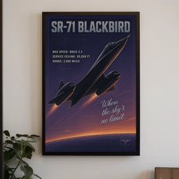 SR-71 Blackbird The Speed Icon Poster