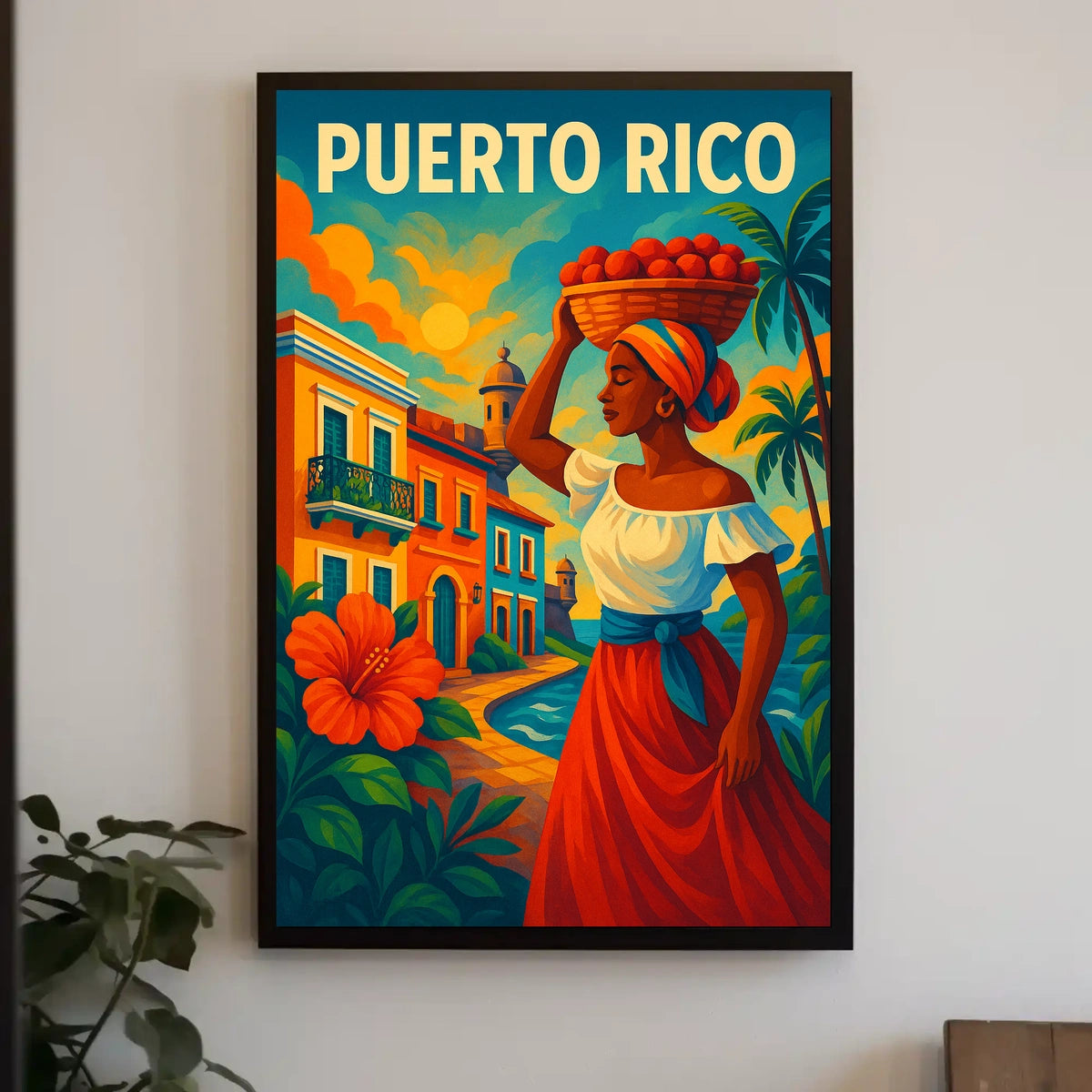 Puerto Rico Vibrant Heritage Poster