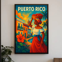 Puerto Rico Vibrant Heritage Poster