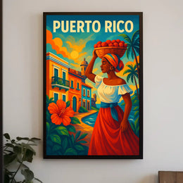 Puerto Rico Vibrant Heritage Poster
