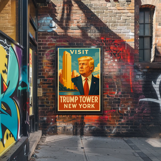 Visit Trump Tower New York Travel Art Poster