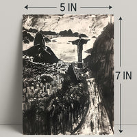 Rio De Janeiro Artistic Cityscape Poster