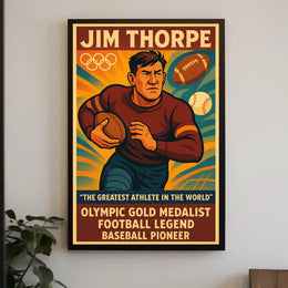 Celebrating Jim Thorpe A Legendary Athlete Jim Thorpe Poster