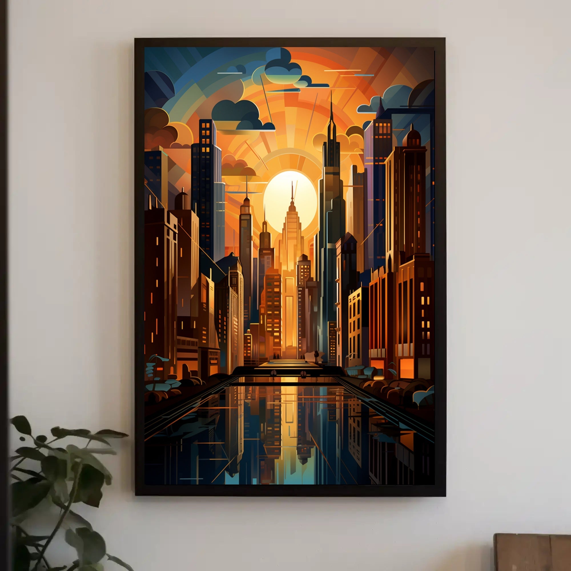 Urban Sunrise Poster PosterGoat