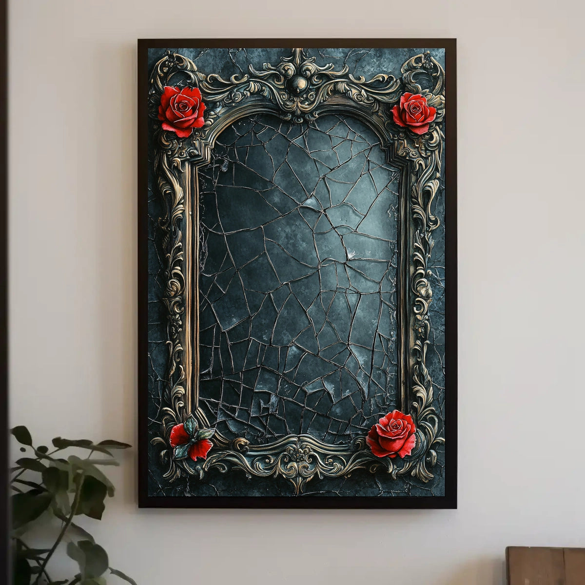 Ornate Elegance Baroque-Inspired Frame Cultural Heritage Poster