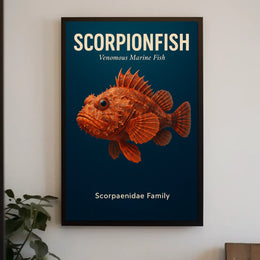 Scorpionfish Venomous Marine Fish Poster