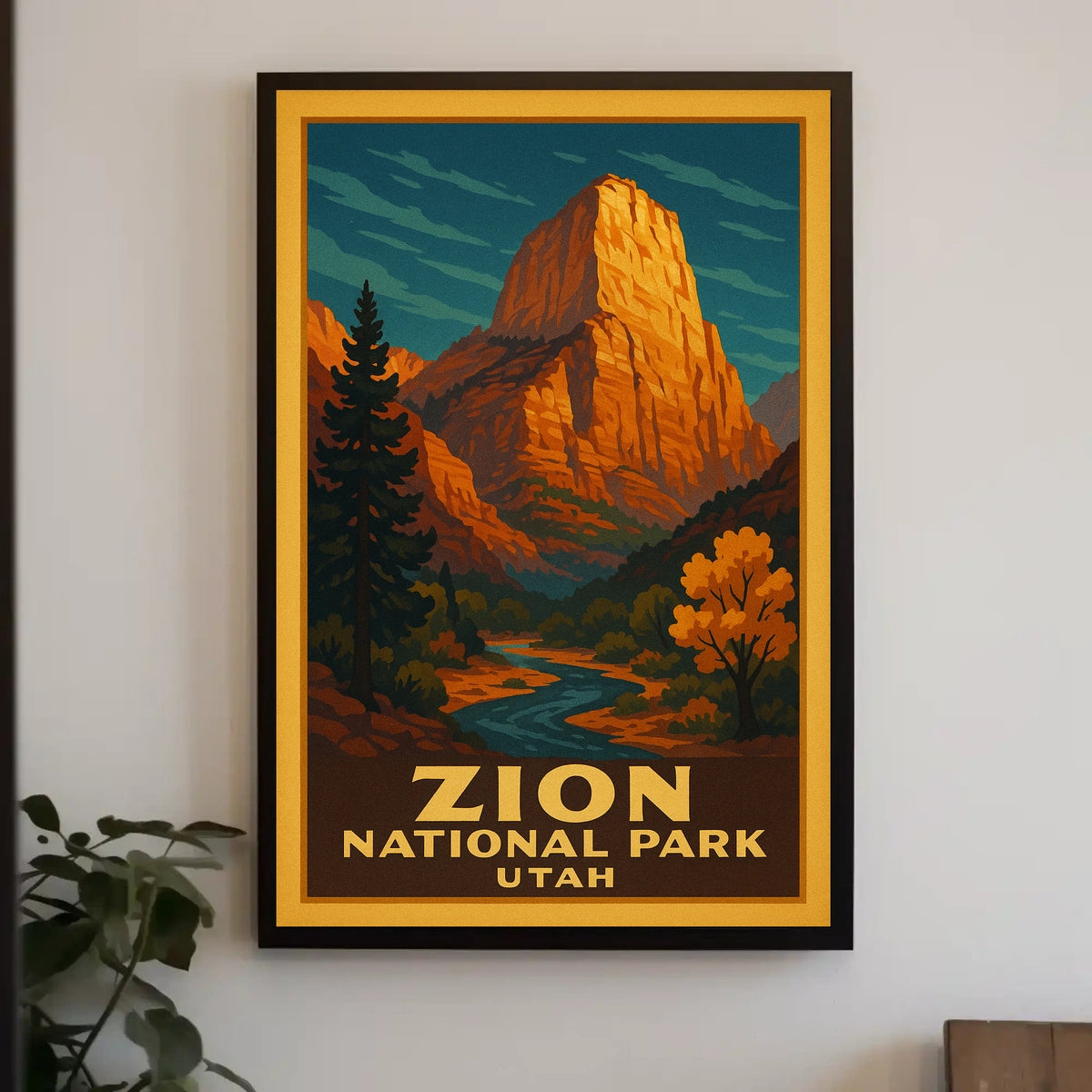 Zion National Park Utah Poster