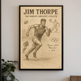 Jim Thorpe Celebrating the Worlds Greatest Athlete Poster