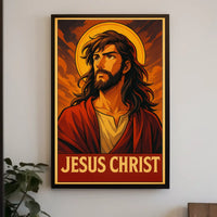 Jesus Christ Iconic Representation Poster