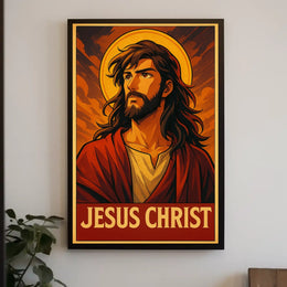 Jesus Christ Iconic Representation Poster