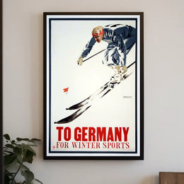Skiing in Germany Poster PosterGoat