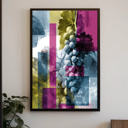 Abstract Grapes Abstract Poster