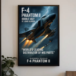 F-4 Phantom II Double Ugly Poster PosterGoat