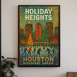 Holiday Heights At Houston Discovery Poster