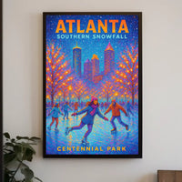 Atlanta Southern Snowfall Poster