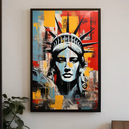 Statue of Liberty Modern Marvel Travel Poster