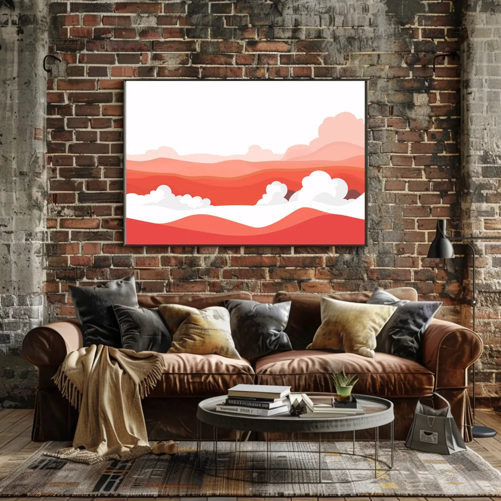 Abstract Desert Landscape Minimalist Poster Art Print