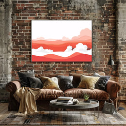 Abstract Desert Landscape Minimalist Poster Art Print