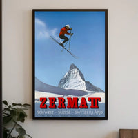 Zermatt Ski Adventure Poster