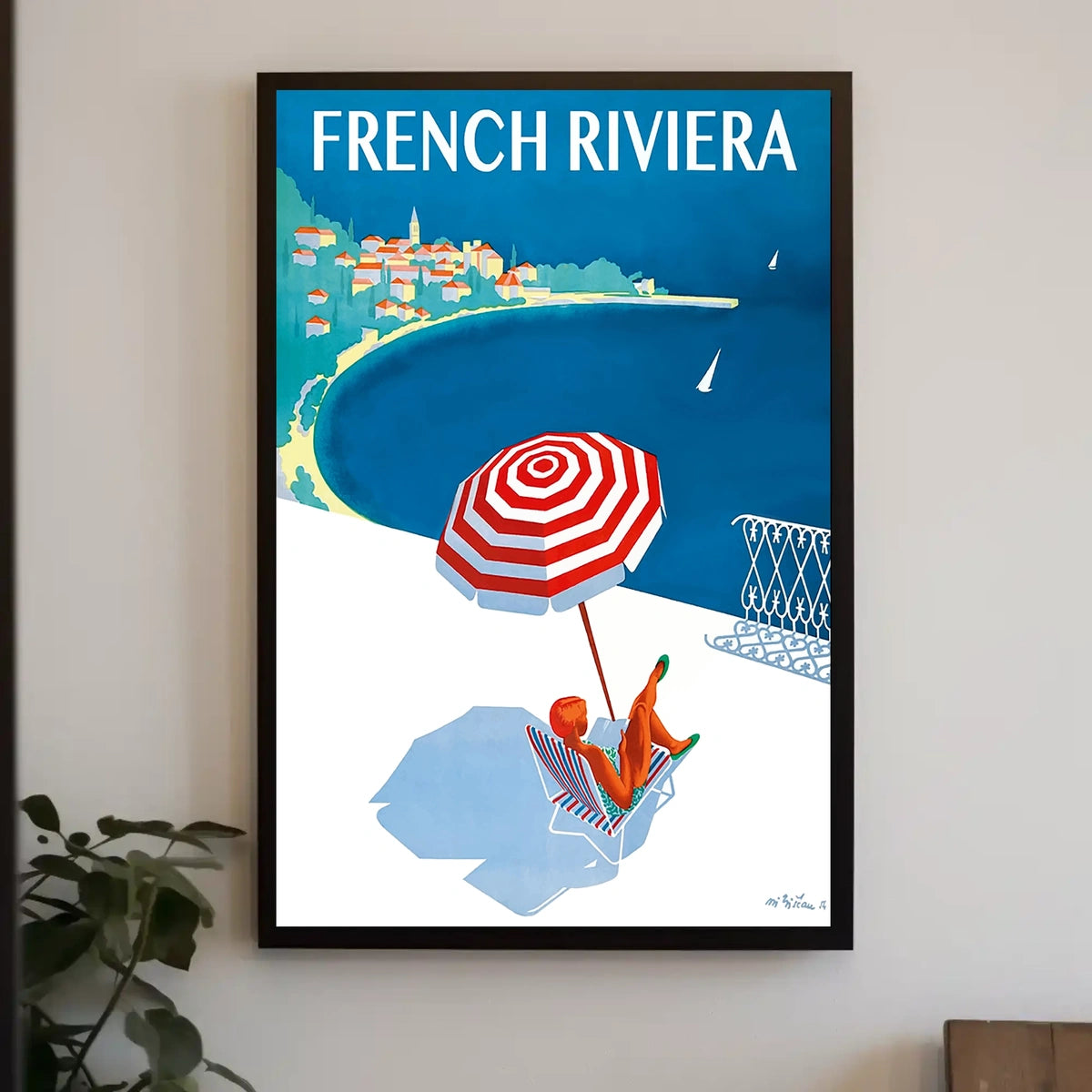 French Riviera Getaway Poster