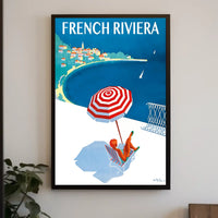 French Riviera Getaway Poster
