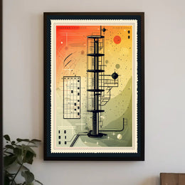 Futuristic Tower Design Poster