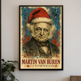 Martin Van Buren 8th President of the United States Christmas SeriesPoster