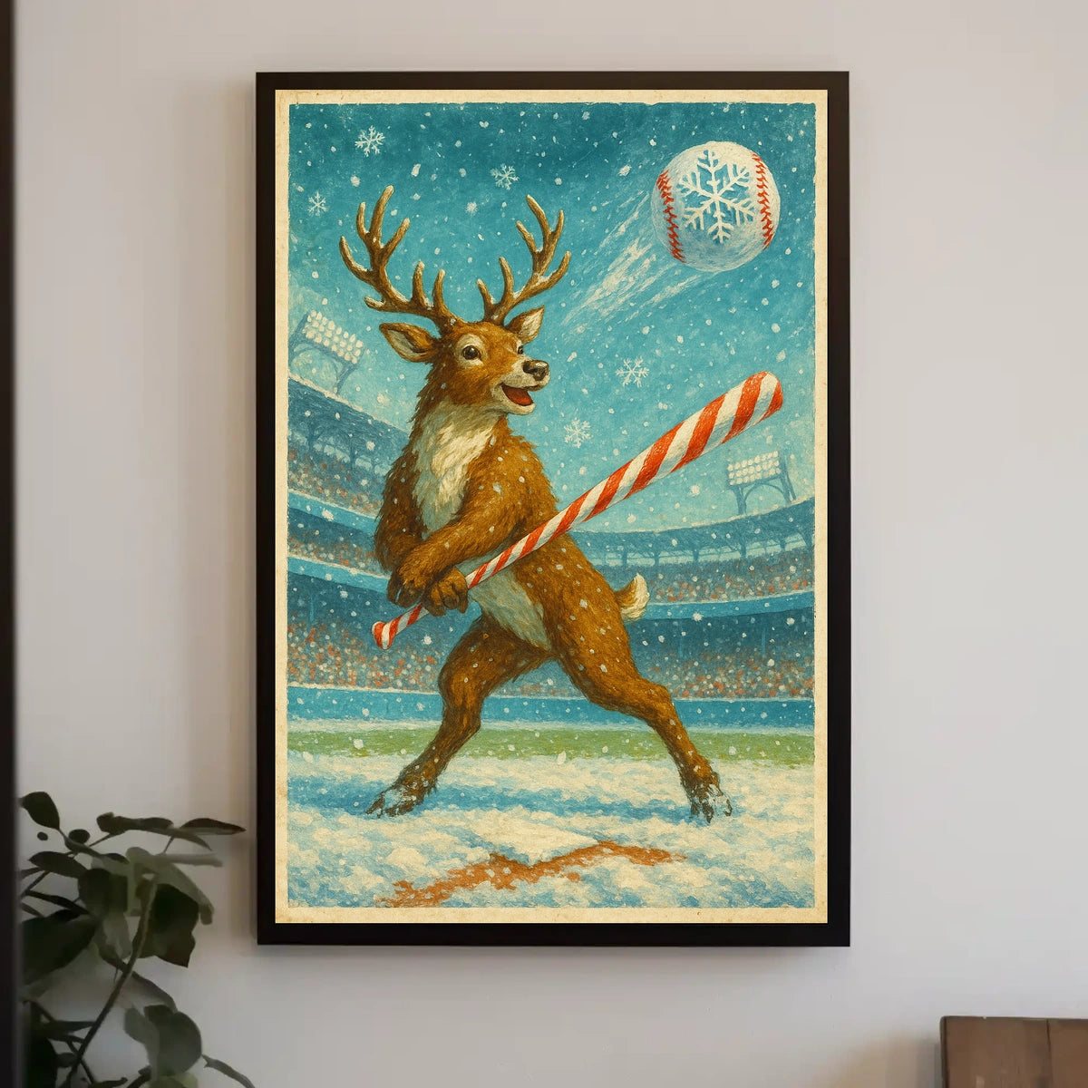 Winter Wonderland Baseball Poster