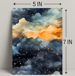 Dreamy Celestial Night Sky: Space or Astronomy Poster