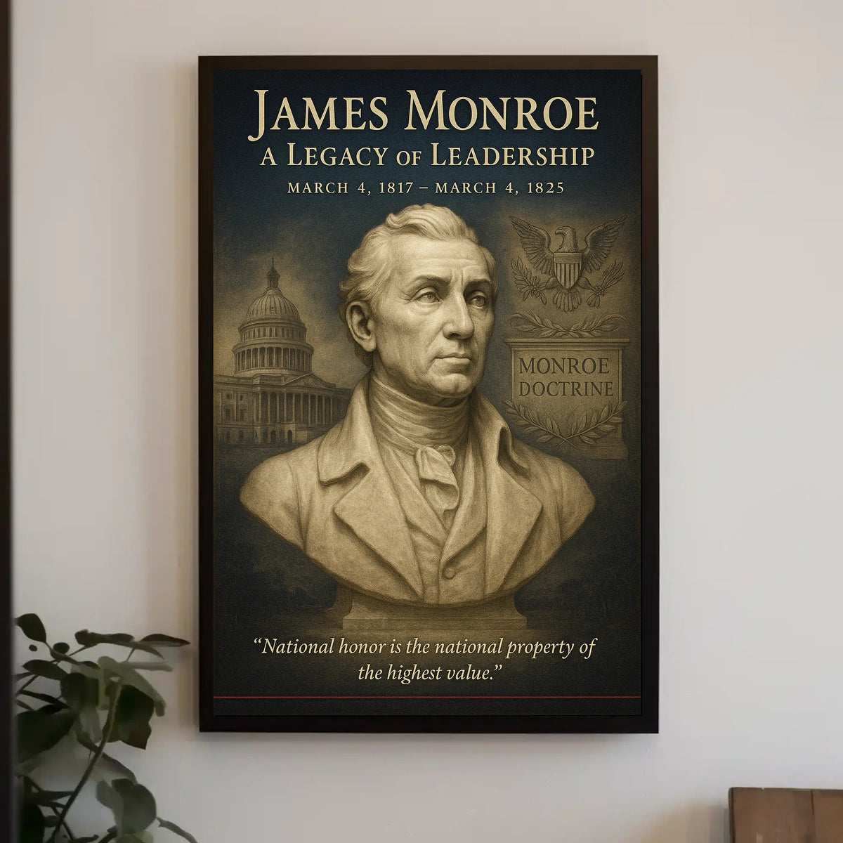 James Monroe A Legacy Of Leadership Poster