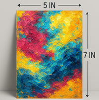Vivid Abstract Expression Poster PosterGoat