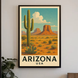 Arizona Desert Landscape Poster
