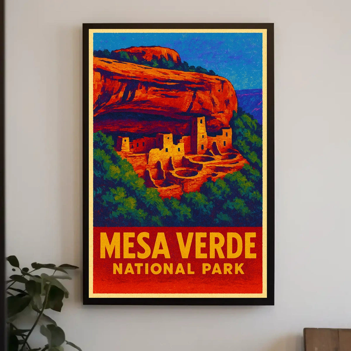Mesa Verde Vintage Travel Collectors Poster