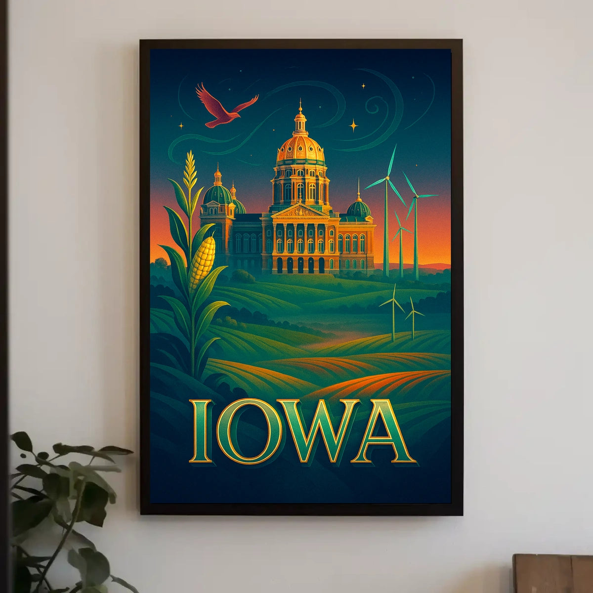 Iowa A Land of Heritage and Innovation Poster