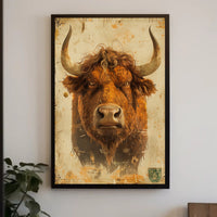 The Majestic Bull Poster PosterGoat