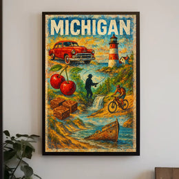 Discover Michigan Poster