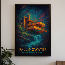 Fallingwater Frank Lloyd Wright Poster