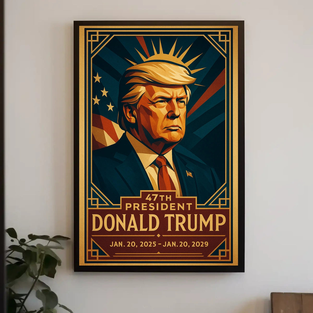 Future Presidency Patriotic Vintage Propaganda Poster