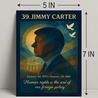 Jimmy Carter Vintage Americana Artistic Wall Poster PosterGoat